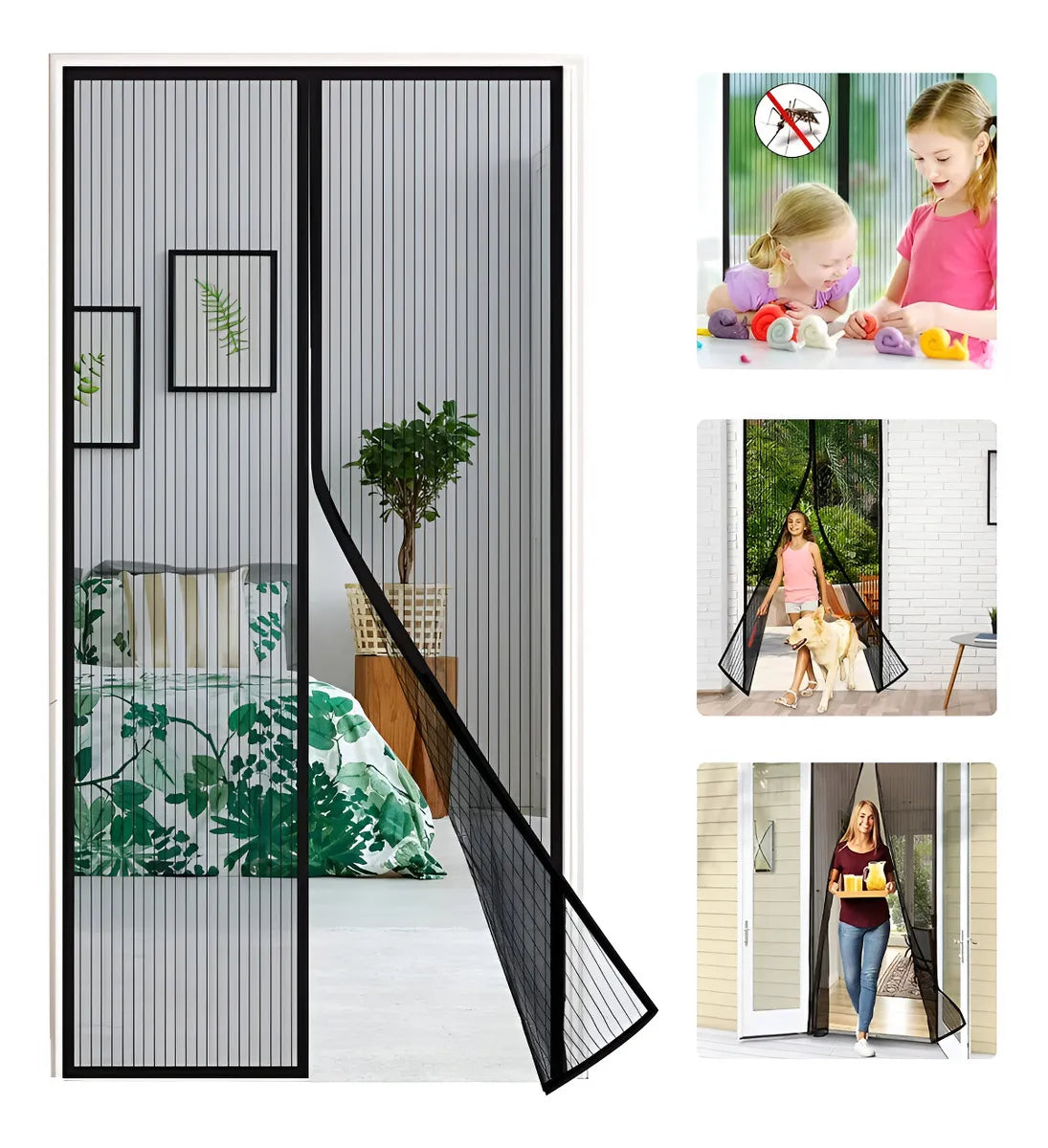 Cortina Mosquitera Anti Insectos Magnetica