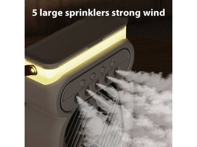 Ventilador Humidificador con Luz Portátil